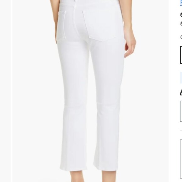 Frame Denim Denim - Frame le crop mini boot Denim White Flare Jeans 28